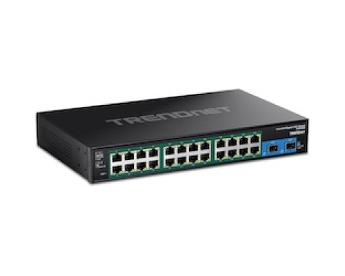 TRENDNET  TI-RP262   26-Port Hardened Industrial Gigabit PoE+ Rackmount Switch