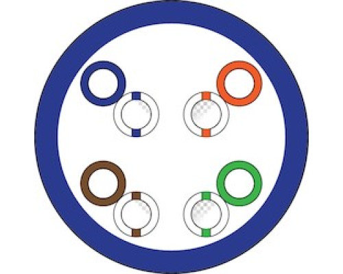 NORTHERN  N5EPGY1BX   24-4P UTP-CMP Solid BC CAT5E, Plenum - Gray