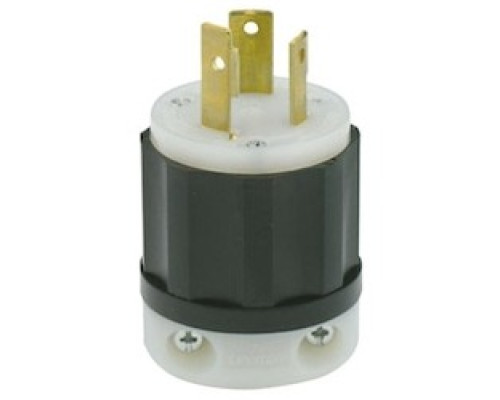 LEVITON  2641                 INDUSTRIAL LOCKING PLUG 30AMP 480V NEMA L8-30R 2P 3W BLK/WHT