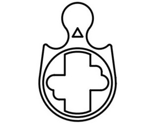 CORBIN RUSSWIN INC  756F557                 Mortise Cylinder Cam, A06, Schlage, For L9000 Series Cloverleaf