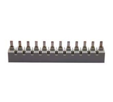 ABB  PS1/12/16BP   1-phase, 12-pole busbar for use on S200U & S200UP, 80 AMP, 216 mm length