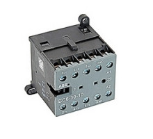 ABB  BC6-30-10-01   3 pole, plus 1 NO auxiliary contact, 12 amp, non-reversing miniature contactor, 24V DC coil and screw terminals