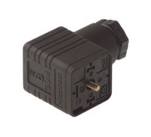 HIRSCHMANN 934409100  GDML 2016 GE 1 G black; Half-wave rectifier with protective circuit diode , 2 contacts + PE, M 16, DIN EN 175 301-803-A, Type A, half-wave rectifier, 1A, 250V AC/DC