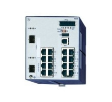 HIRSCHMANN  943434036   Compact OpenRail Gigabit Ethernet Switch; 18 Ports in total, 2 Gigabit Ethernet ports; 1. uplink: Gigabit SFP-Slot; 2. uplink: Gigabit SFP-Slot; 16 x standard 10/100 BASE TX, RJ45