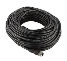 ABB  2TLA020056R1400   Cable single ended 20 meter black PVC jacket with straight 5 pole M12 female molded connector, 22AWG conductors, overall braid shield