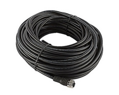 ABB  2TLA020056R1400   Cable single ended 20 meter black PVC jacket with straight 5 pole M12 female molded connector, 22AWG conductors, overall braid shield