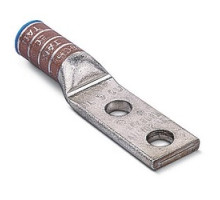 THOMAS & BETTS  ATL3002                 Type Aluminum Two-Hole Lug, Max 35kV, Wire Size 300 kcmil, 1/2 in Bolt Hole, Tin Plated, Blue