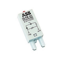 ABB  1SVR405655R0000   Plugin control relay with 6-24V AC/DC rated control supply voltage with varistor and LED overvoltage protection