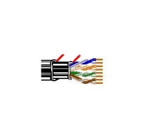 BELDEN  11872A 0101000   Multi-Conductor - Category 6 DataTuff Twisted Pair Cable 4-Pair 23 AWG PP PVC PVC Black