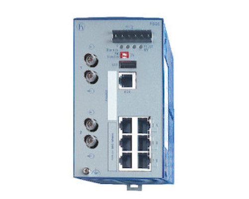 HIRSCHMANN  943434017   RS20-COMPART GIGABIT OPEN RAILSWITCH WITH FIBER OPTIC CONVERTER