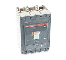 ABB T5S400E5W  3 pole, 400 amps rated at 600V AC, Tmax molded case circuit breaker with an electronic trip device with a magnetic interrupt MCP trip device and 35kA at 480V AC interrupt current rating