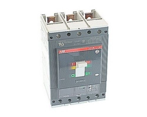 ABB T5S400E5W  3 pole, 400 amps rated at 600V AC, Tmax molded case circuit breaker with an electronic trip device with a magnetic interrupt MCP trip device and 35kA at 480V AC interrupt current rating