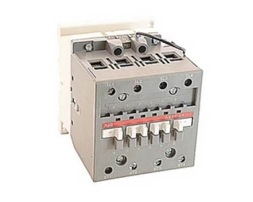 ABB  AE50-40-00-81   4 pole, 100 amp, across the line block contactor with 24V DC coil and no auxiliary contacts