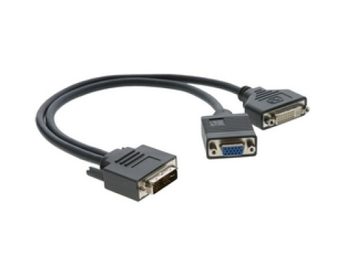 KRAMER 99-9494921 ADC-DM/DF+GF         DVI-I M to DVI-D F + VGA F Adapter Cable - 1’