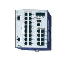 HIRSCHMANN  943434038   Compact OpenRail Gigabit Ethernet Switch; 26 Ports in total, 2 Gigabit Ethernet ports; 1. uplink: 10/100/1000BASE-TX, RJ45; 2. uplink: 10/100/1000BASE-TX, RJ45; 24 x standard 10/100 BASE TX, RJ45