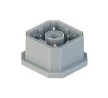 HIRSCHMANN  931807106   G 4 A 1 M grey; Surface mounted connector for printed circuit boards with solder contacts, 4 contacts, blade, DIN VDE 0627 / IEC 61984, 10A 50V AC/DC