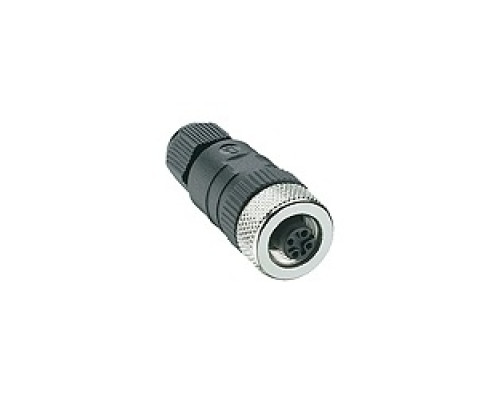 LUMBERG AUTOMATION  600005207  RKC 8/9   M12 Micro Field attachable connector, female straight connector, 8-pole with threaded joint, assembling with screw terminals.