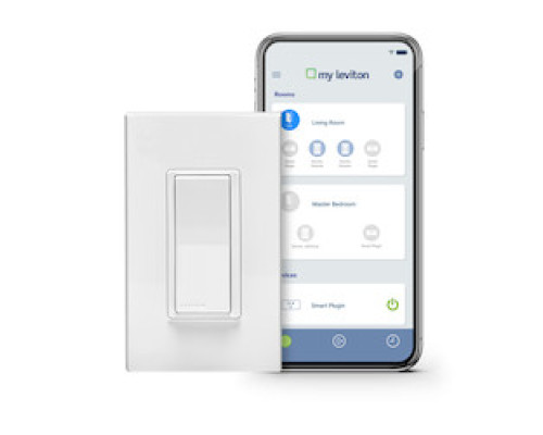 LEVITON  DW15S-1BZ   Leviton Decora Smart Wi-fi 15A Universal Led/incandescent Switch. Works With Amazon Alexa And Google Assistant, No Hub Required.