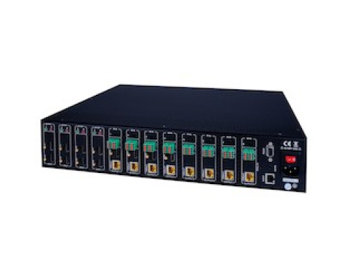 VANCO EVMX4K08         HDBaseT 8x8 Matrix Selector Switch 4K HDCP 2.2, HDMI 1.4, PoH 230ft/70m, IP Control, Routable RS-232, And Audio Breakout