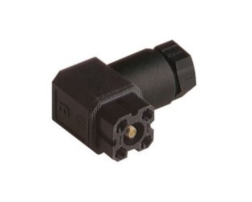HIRSCHMANN  932157100   G 4 W 1 F black; Cable Socket with PG 7 Cable gland and solder contacts, 4 contacts, forked spring, DIN VDE 0627 / IEC 61984, 6A, 50V AC/DC