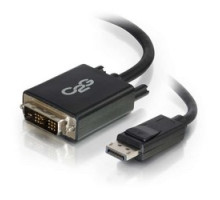 C2G  CG54329  CG54329                 DisplayPort to DVI-D Adapter Cable, DisplayPort Male to DVI-D Single Link Male, 30 Volt, 30 AWG Tinned Copper, 6’ Length, PVC Black Jacket