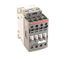 ABB  AF09Z-22-00-20   4 pole, 25 amp, non-reversing across the line contactor with 12-20V DC coil and no auxiliary contacts