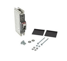 ABB  A1N020TW-1   1 pole, 20 amps rated at 240V AC and 125V DC, fixed trip point molded case circuit breaker, with a thermal magnetic trip device and 14kA at 240V AC and 10kA at 125V DC interrupt current rating