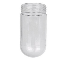 THOMAS & BETTS  VGLA-01   Threaded Glass Globe, Length 5-5/16 Inches, Width 3-17/32 Inches, Width of Threads 3-3/8 Inches, Amber, Lime Crystal Glass, 100 Watt Maximum