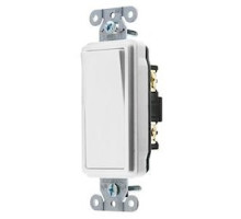 HUBBELL-KELLEMS DIV  DS115W   SWITCH, DECO SER, SP, 15A 120/277V, WH