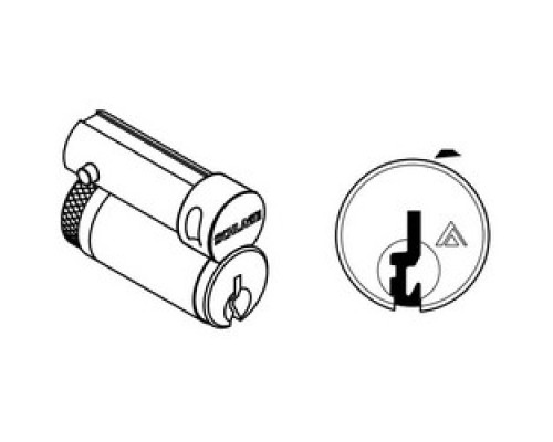 SCHLAGE ALLEGION BRAND  23-030-C145 606         Door Lock Cylinder, Conventional, FSIC, C145 Keyway, Satin Brass