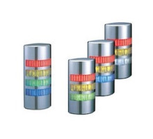 PATLITE USA CORPORATION WE-502-RYGBC  Continuous light, wall mount, chrome body. Red, Amber, Green, Blue, white LED