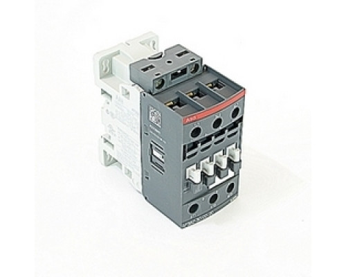 ABB  AF38Z-30-00-20   3 pole, 50 amp, non-reversing across the line contactor with 12-20V DC coil and no auxiliary contacts