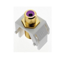 ON-Q/LEGRAND  WP3466WH                 Keystone Insert, Audio/Video, RCA to F Connector, 0.87