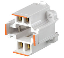 LEVITON  26725-403   COMPACT FLUORESCENT LAMPHOLDER18AWG SOL OR STR WHITE