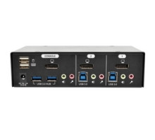 TRIPP LITE  B004-DPUA2-K   2-Port DisplayPort KVM Switch w/Audio, Cables and USB 3.0 SuperSpeed Hub