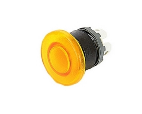 ABB  MPM1-11Y   Modular mushroom pushbutton with 40mm yellow illuminated actuator and 22mm mounting