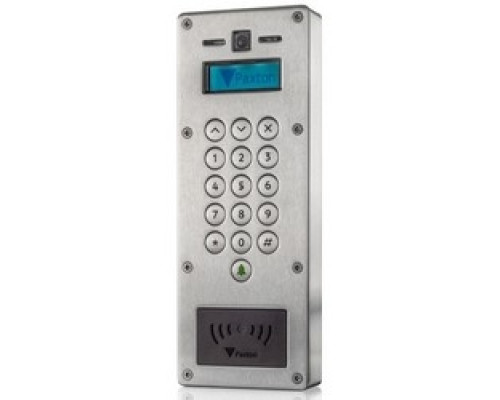 PAXTON ACCESS  337-520-US                 Video Intercom Vandal Resistant Panel, 2-Way Audio System, 125 Kilohertz, Full Color Camera System, Backlit LCD Display, IP55, 110 Width x 35 MM Depth x 300 MM Height