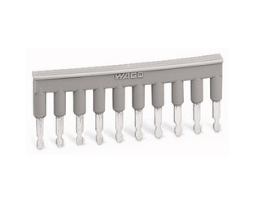 WAGO CORPORATION  280-490   TERMINAL BLOCK JUMPER  10 POSITION 5MM  GRAY
