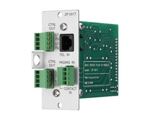TOA ELECTRONICS INC  ZP-001T                 Telephone Zone Paging Module, Removable Terminal Block, 1-Channel Input/4-Channel Output, 24 Volt DC, 38 Milliampere, 1.38