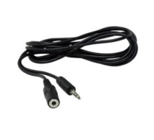 ON-Q/LEGRAND  AC2512BK  AC2512-BK                 Audio/Video Cable, 28 AWG, 12’ Length, 3.5 MM Stereo Male/Female Adapter, CMG/CL2/FT4 Jacket, Nickel Plated Connector, Black