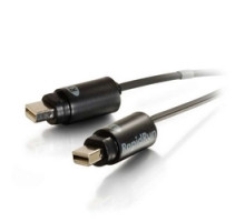 C2G  60123  CG60123                 Optical Runner Cable, Plenum, RapidRun Male to RapidRun Male, OFNP Rated, 125’ Length, 5 MM Bend Radius, Black