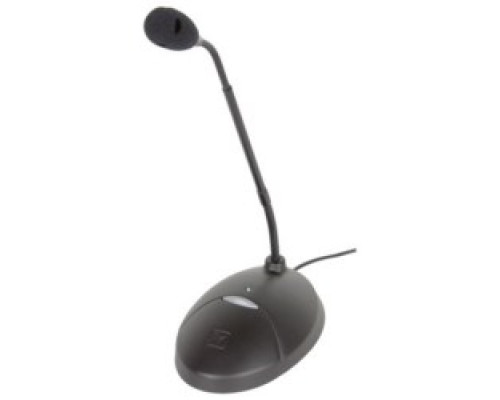 ELECTRO-VOICE  PC DESKTOP-18                 Desktop Microphone, Multi-Pattern, 12 to 52 Volt DC, 5 Milliampere, 50 to 20000 Hertz, 101 dB, 5.6 Millivolt per Pascal Sensitivity, 18