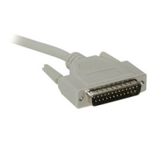C2G  CG02654  CG02654                 Serial Extension Cable, RS232, DB25 Male to DB25 Female, 3’ Length, Beige