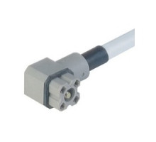 HIRSCHMANN  931805602   G 4 KW 1 F 2m; Cable Socket, with integrally molded lead, 4 contacts, DIN VDE 0627 / IEC 61984, cable type: A03 VV-F 4X0,75, cable material: PVC
