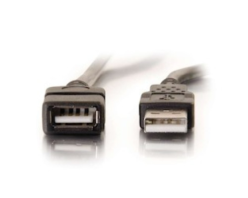 C2G CG52106 52106         C2G 1m USB 2.0 A Male to A Female Extension Cable - Black 3.3ft