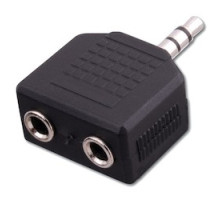 VANCO AD531         2 3.5mm Stereo Jacks to 3.5mm Stereo Plug Adapter, Nickel