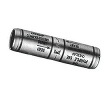 THOMAS & BETTS  54007-TB                 Copper Two-Way Splice, Long Barrel, 2 AWG, Die Set 15CA33R, Brown