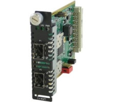PERLE SYSTEMS 05062570  CM-4GPT-DSFP - Protocol Transparent Managed Media Converter module, dual SFP slots empty ,Supports two SFP