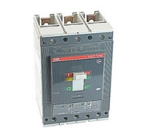 ABB  T5H400BW   3 pole, 400 amps rated at 600V AC, Tmax molded case circuit breaker with an electronic trip device and 65kA at 480V AC interrupt current rating