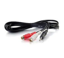 C2G  CG40425  40425                 6 ft. 3.5MM Stereo Male To RCA Female Y
